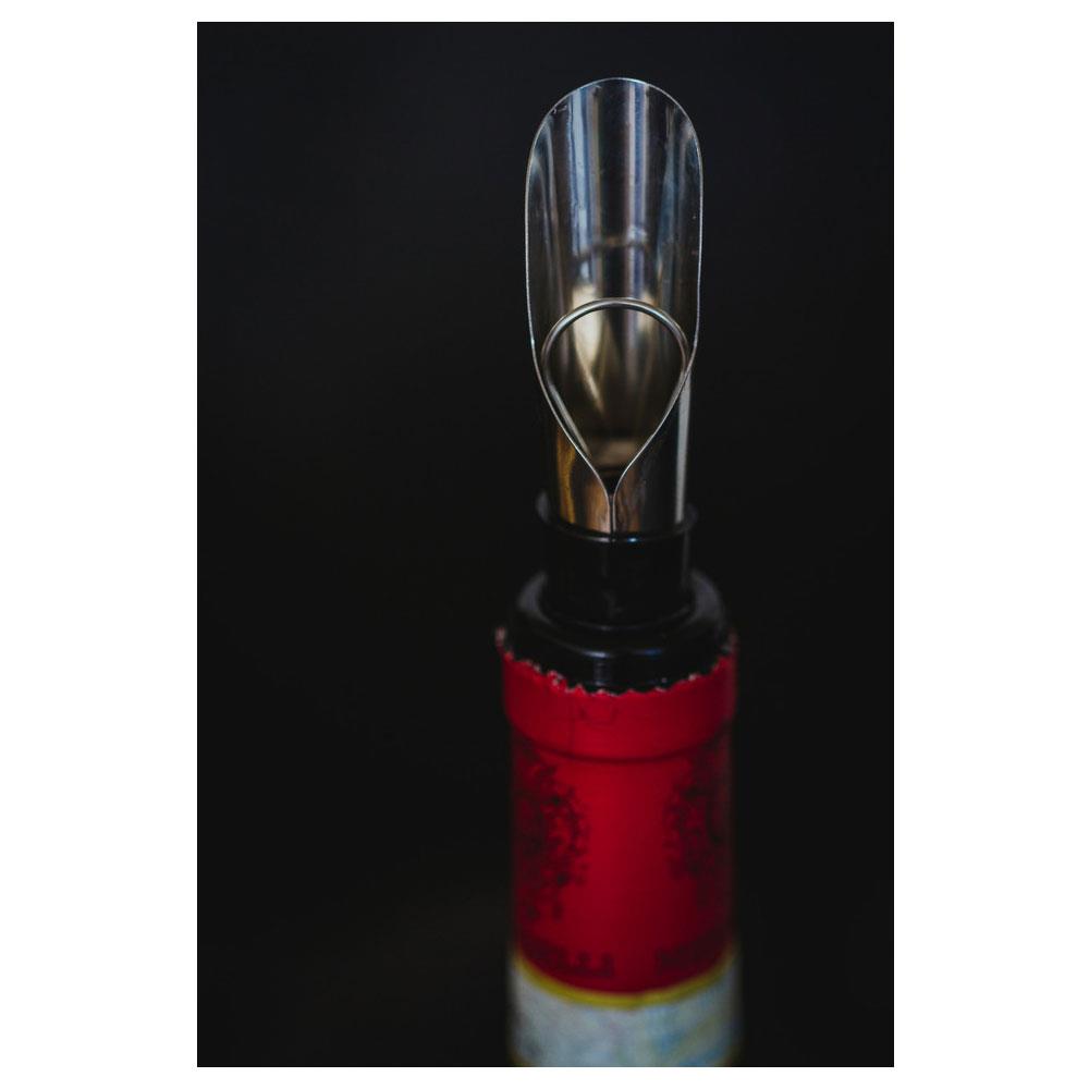 KitchenCraft BarCraft 2-In-1 Wine Pourer With Stopper Stainless Steel - Silver