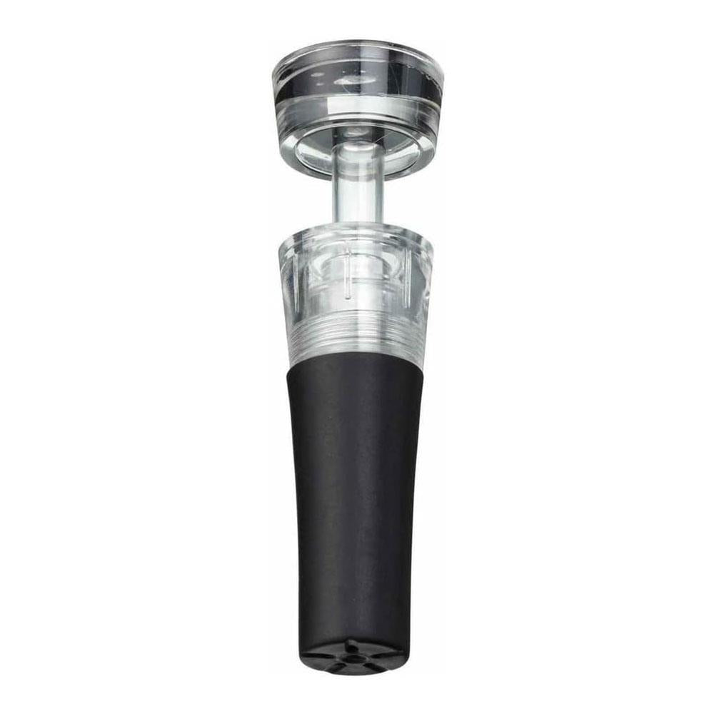 KitchenCraft BarCraft Vacuum Wine Pump Stopper And Wine Preserver Wine Bottle Saver - Black