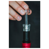 KitchenCraft BarCraft Vacuum Wine Pump Stopper And Wine Preserver Wine Bottle Saver - Black