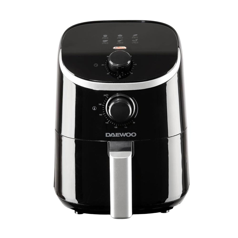 Daewoo 2 Litre Compact Air Fryer With Rapid Air Circulation And 0-30 Minute Timer 900W - Black Main image