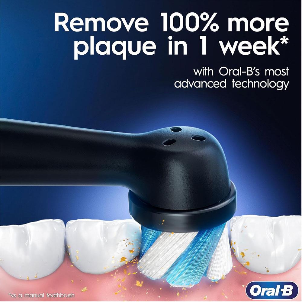 Oral-B iO Series 3 Electric Toothbrushes 3 Modes With Teeth Whitening 1 Tooth Brush Head - Black