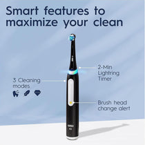 Oral-B iO Series 3 Electric Toothbrushes 3 Modes With Teeth Whitening 1 Tooth Brush Head - Black
