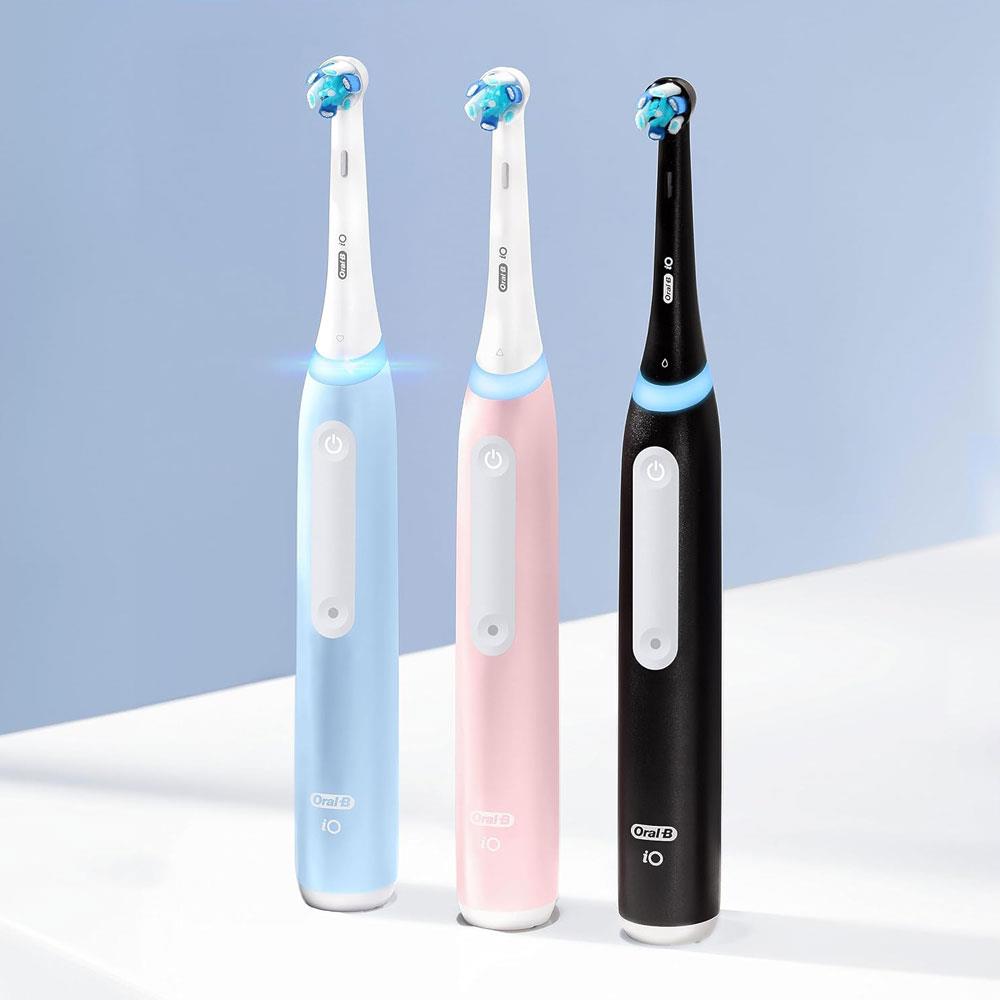 Oral-B iO Series 3 Electric Toothbrushes 3 Modes With Teeth Whitening 1 Tooth Brush Head - Black