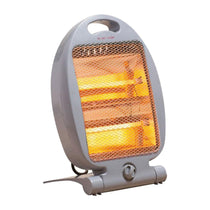 Daewoo 800W Small Quartz Halogen Heater With 2 Heat Settings Portable Handle - Grey