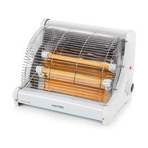 Warmlite Radiant 2 Bar Heater 1200W With Carry Handle Safety Tip-Over Switch - White