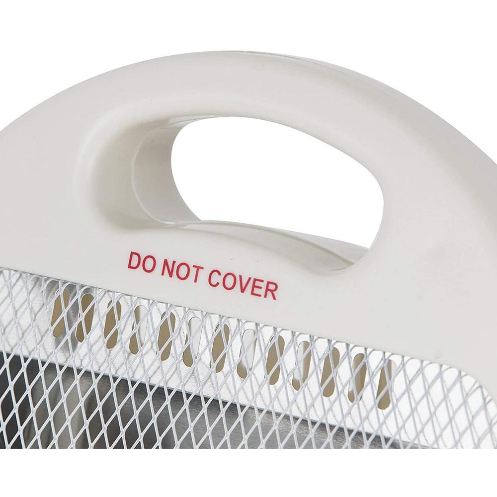 Warmlite 800W Folding Quartz Heater With 2 Heat Settings Safety Tip Over Switch - White - image 3