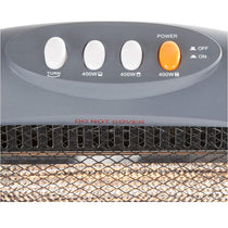 Warmlite 1200W Halogen Heater With 3 Heat Settings Safety Tip-Over Switch - Grey
