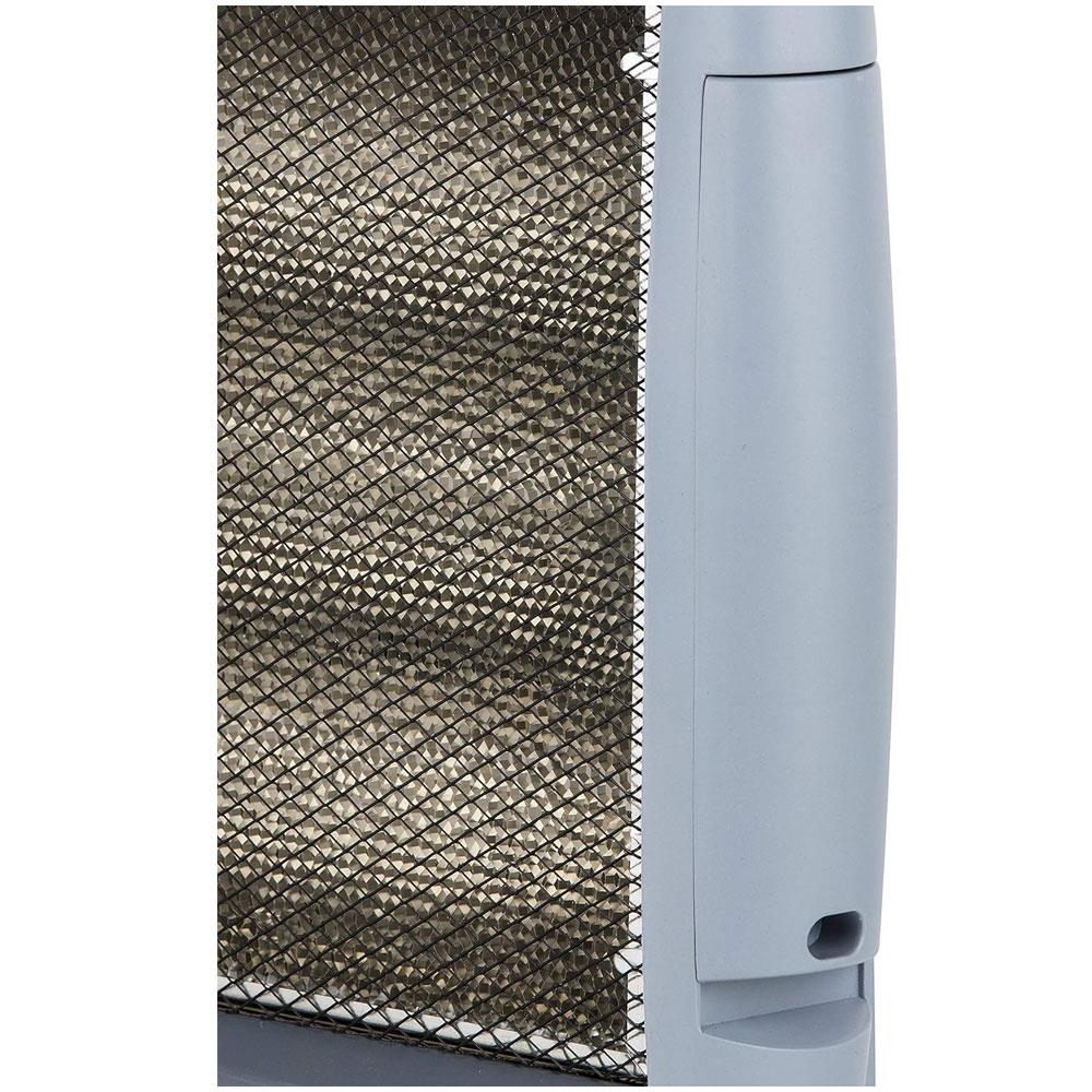Warmlite 1200W Halogen Heater With 3 Heat Settings Safety Tip-Over Switch - Grey