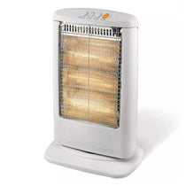 Warmlite Halogen Heater 1200W 3 Heat Settings Automatic Oscillation White