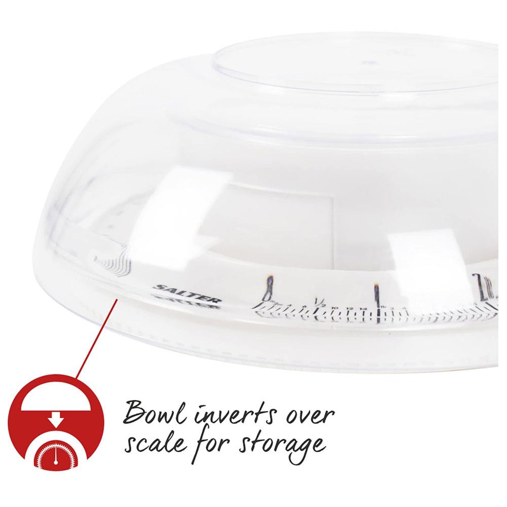 Salter 811 WHWHDR Rotating Dial Mechanical Kitchen Scale Metric/Imperial 3 Kg Capacity - White