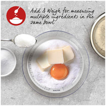 Salter 811 WHWHDR Rotating Dial Mechanical Kitchen Scale Metric/Imperial 3 Kg Capacity - White