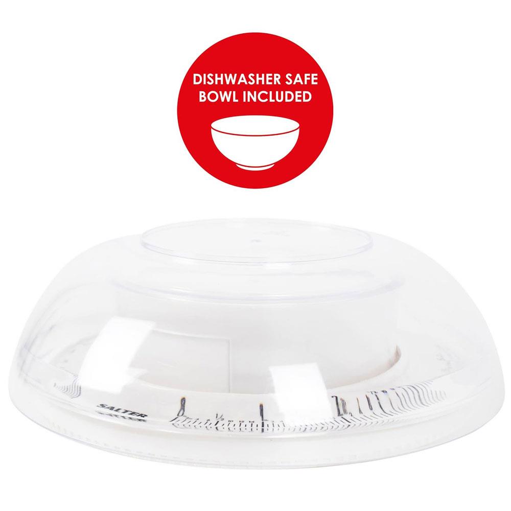 Salter 811 WHWHDR Rotating Dial Mechanical Kitchen Scale Metric/Imperial 3 Kg Capacity - White
