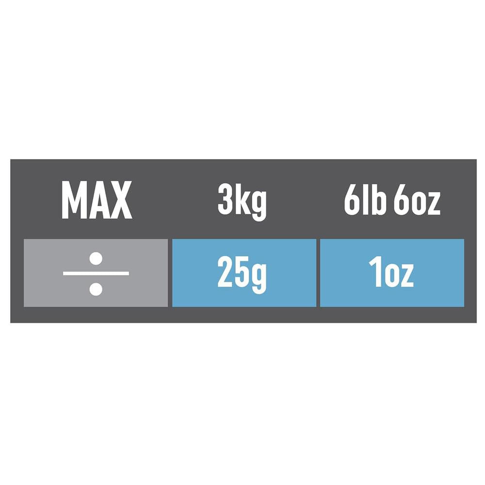Salter 811 WHWHDR Rotating Dial Mechanical Kitchen Scale Metric/Imperial 3 Kg Capacity - White