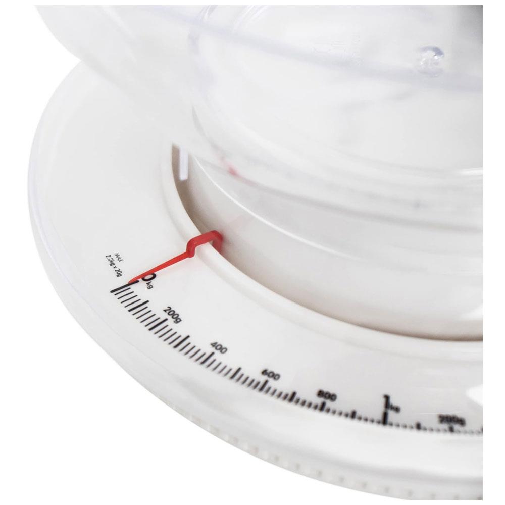 Salter 811 WHWHDR Rotating Dial Mechanical Kitchen Scale Metric/Imperial 3 Kg Capacity - White