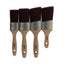 Coral Aspire Oval Paint Brush Set Straight Oval 1.5 Inch 2 Inch 2 Inch Angled 2 Inch Angled Stubby - 4 Piece