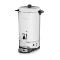 Swan Hot Water Tea Urn 20 Litre Stainless Steel 2200W With Automatic Temperature Control - Silver