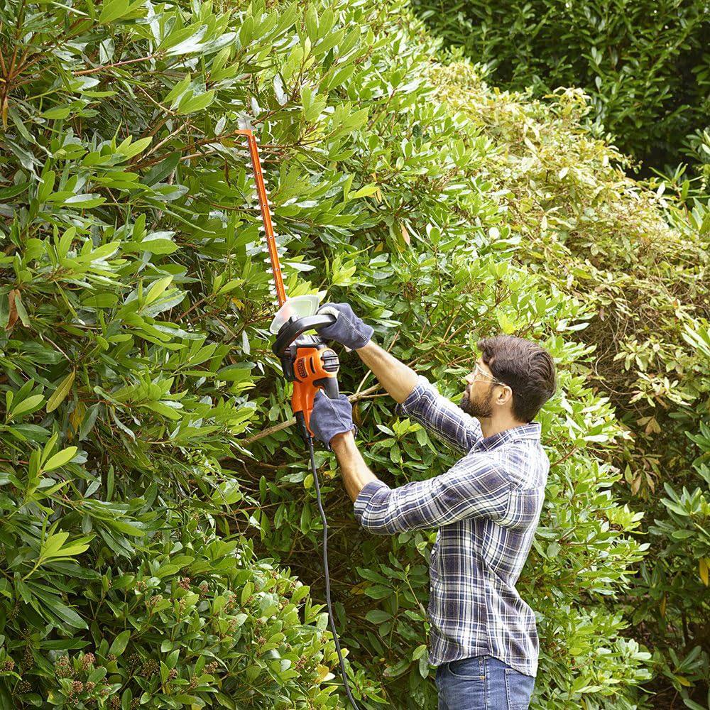 Black & Decker Hedge Strimmer With Saw Blade 55cm 500W 240V - Orange/Black