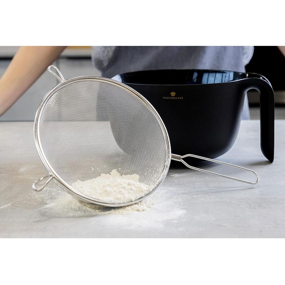 KitchenCraft 20cm Round Sieve Stainless Steel Large - Silver