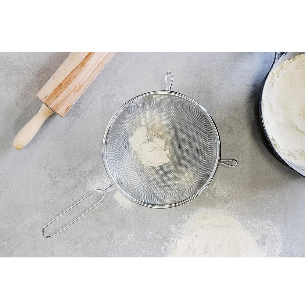 KitchenCraft 20cm Round Sieve Stainless Steel Large - Silver