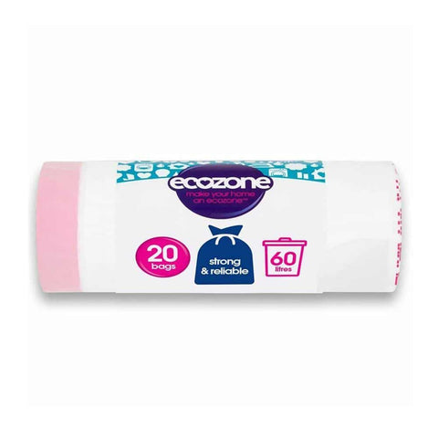 Ecozone Biodegradable Bin Liners 60 Litre 20 Bags