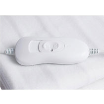 Daewoo Single Electric Heated Blanket With 3 Heat Settings Overheat Protection 40W - White