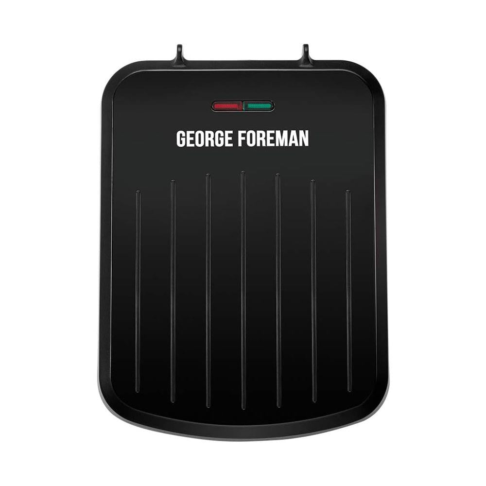 George Foreman Small Fit Grill Versatile Griddle Hot Plate And Toastie Machine - Black