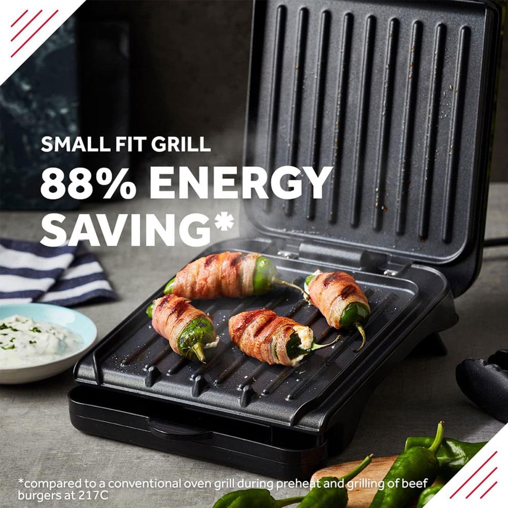 George Foreman Small Fit Grill Versatile Griddle Hot Plate And Toastie Machine - Black Secondary image