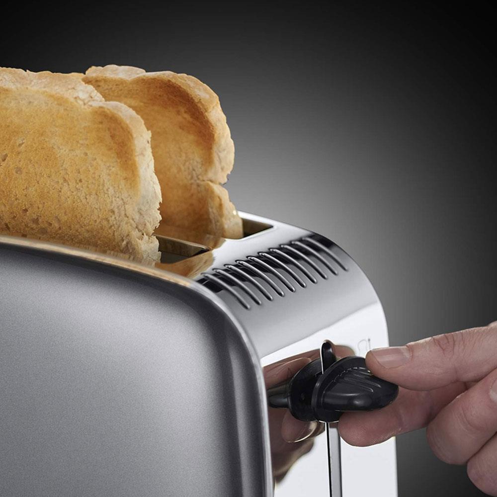 Russell Hobbs Colors Plus 2 Slice Toaster Stainless Steel - Grey