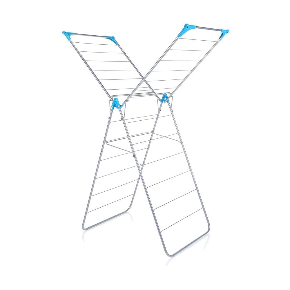 Minky X Wing 15m Indoor Airer With Drying Space Metal - White/Blue