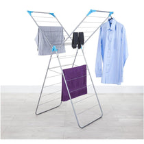Minky X Wing 15m Indoor Airer With Drying Space Metal - White/Blue