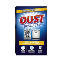 Oust Dishwasher And Washing Machine Cleaner Sachet Treatments - 2 x 75g