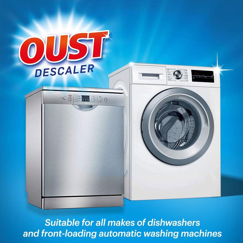 Oust Dishwasher And Washing Machine Cleaner Sachet Treatments - 2 x 75g