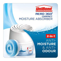 Unibond AERO 360 Compact Moisture Absorber 2-In-1 Anti-Moisture And Anti-Odour Refill Tab - 450g