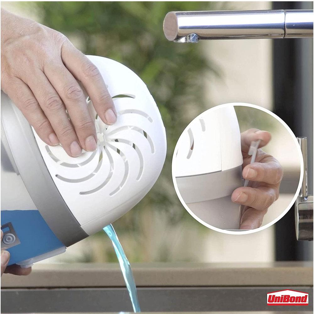 Unibond AERO 360 Moisture Absorber Refill Waterfall Freshness 2-In-1 Anti-Moisture And Anti-Odour Refill Tab - 2 x 450g