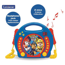 Lexibook Paw Patrol CD Player With Microphones - Multicolor
