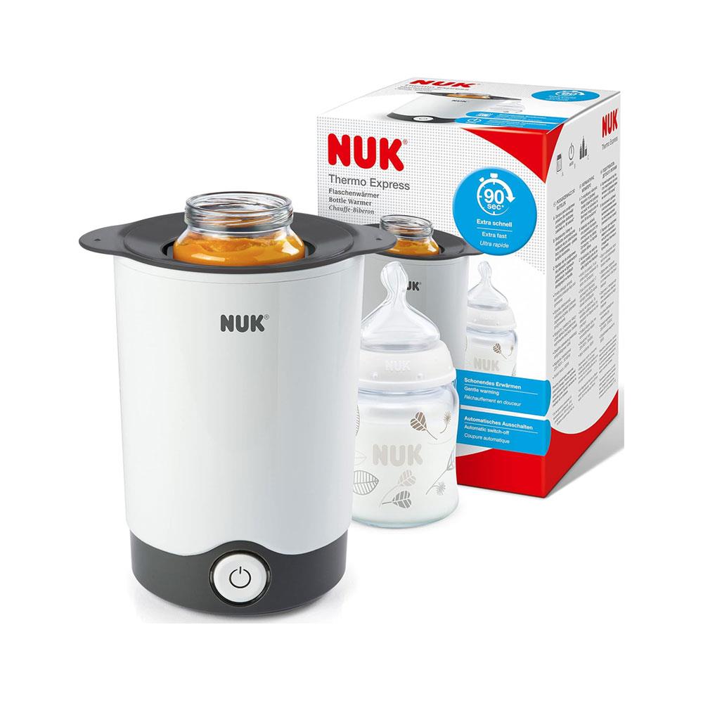 NUK Thermo Express Baby Bottle Food Warmer - White/Grey Main image