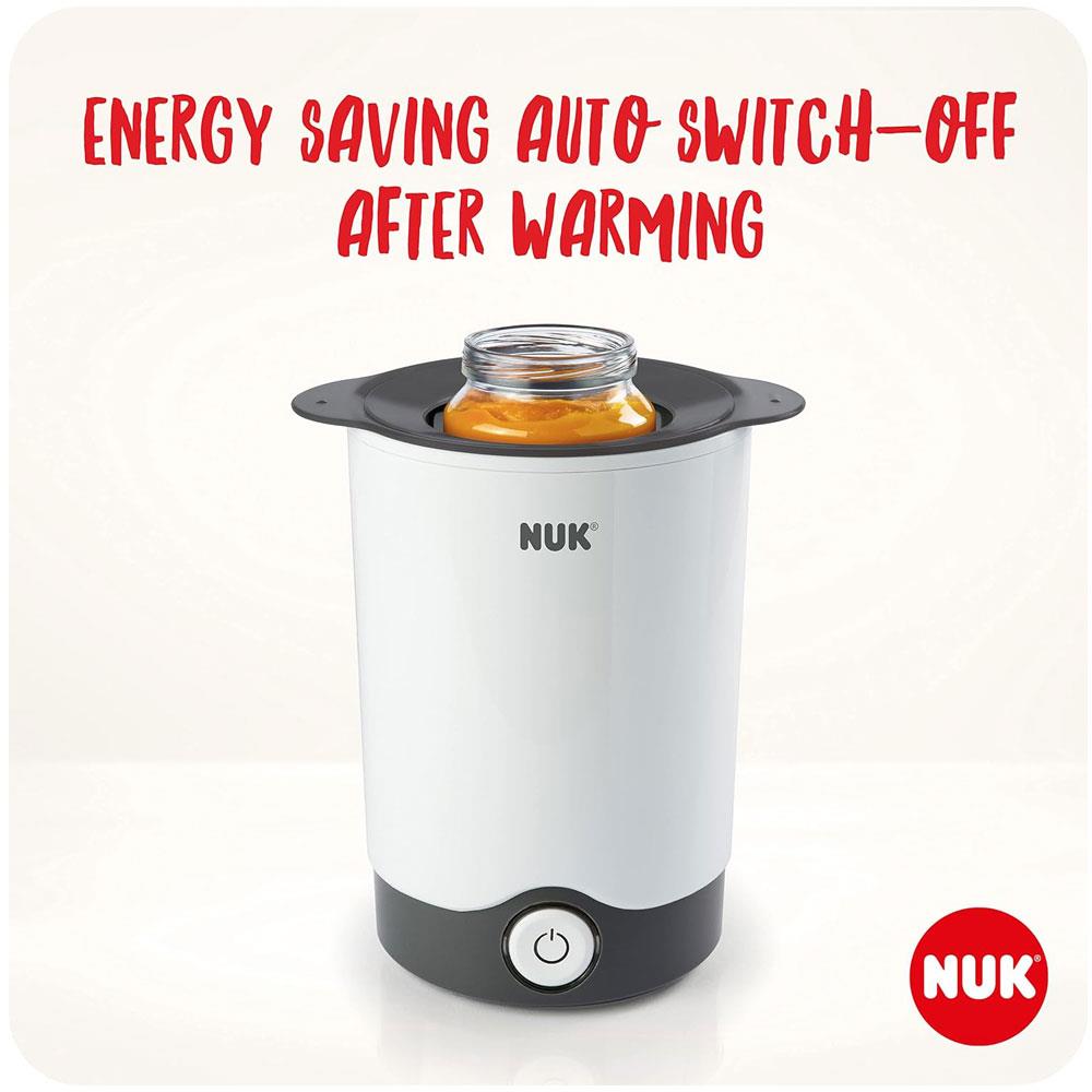 NUK Thermo Express Baby Bottle Food Warmer - White/Grey