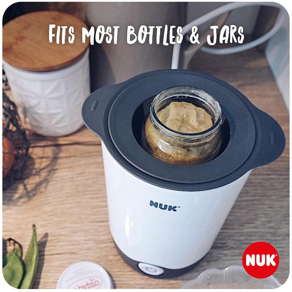 NUK Thermo Express Baby Bottle Food Warmer - White/Grey