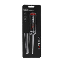Taylor Pro Digital Food Thermometer Probe With Bright LED Display - Black