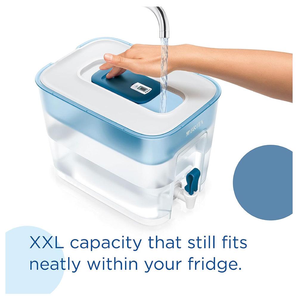 Brita Flow XXL Water Filter Tank 8.2 Litre With 1 MAXTRA PRO Cartridge - Light Blue
