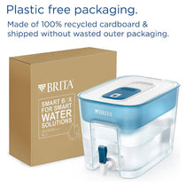 Brita Flow XXL Water Filter Tank 8.2 Litre With 1 MAXTRA PRO Cartridge - Light Blue