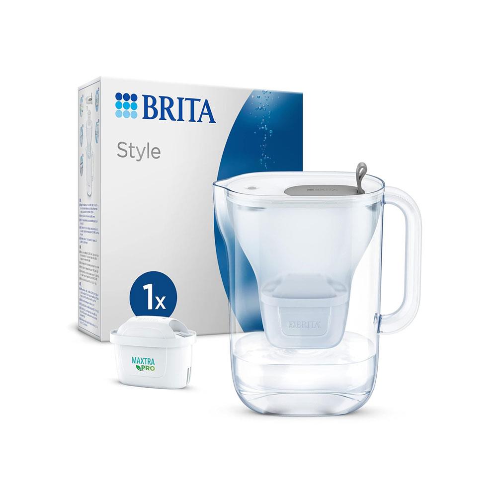 Brita Style Water Filter Jug 2.4 Litre With 1 MAXTRA PRO Cartridge - Grey Main image