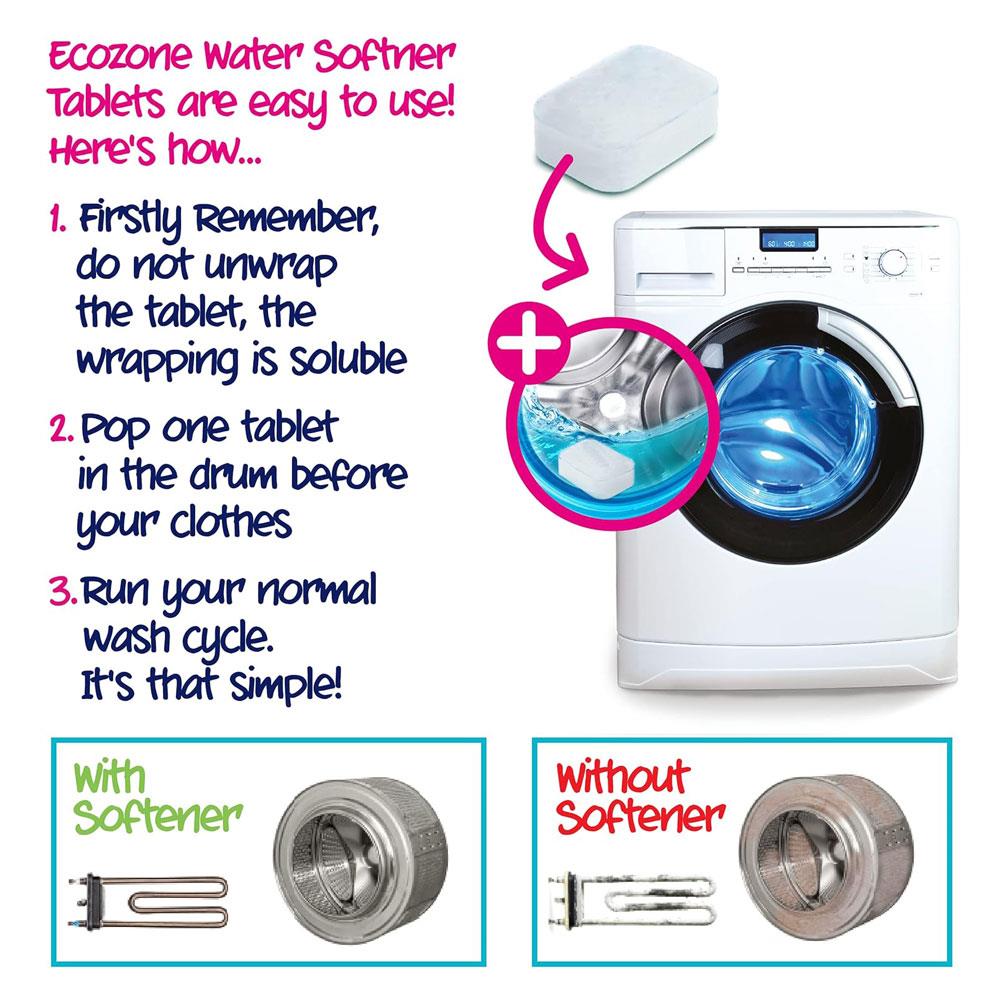Ecozone Laundry Water Softener Protects And Maintains - 32 Tablets