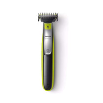 Phillips OneBlade Trim Edge And Shave Any Length of Hair Hybrid Trimmer And Shaver With 4 Stubble Combs - Lime Green/Charcoal Grey