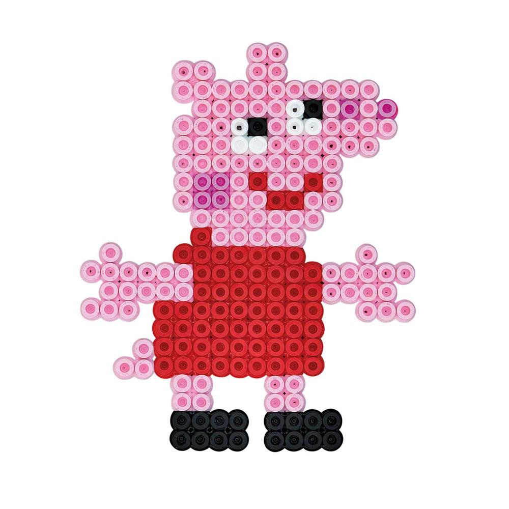Hama Peppa Pig Beads Gift Hanging Box 2000 Beads 1 Large Pegboard - Multicolour Secondary image