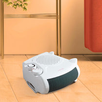 Daewoo 2000W Flat Fan Heater With 2 Heat Settings Variable Thermostat Instant Heat - White