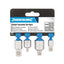 Silverline Socket Converter Set Fully Polished And Chrome-Plated - Set of 4