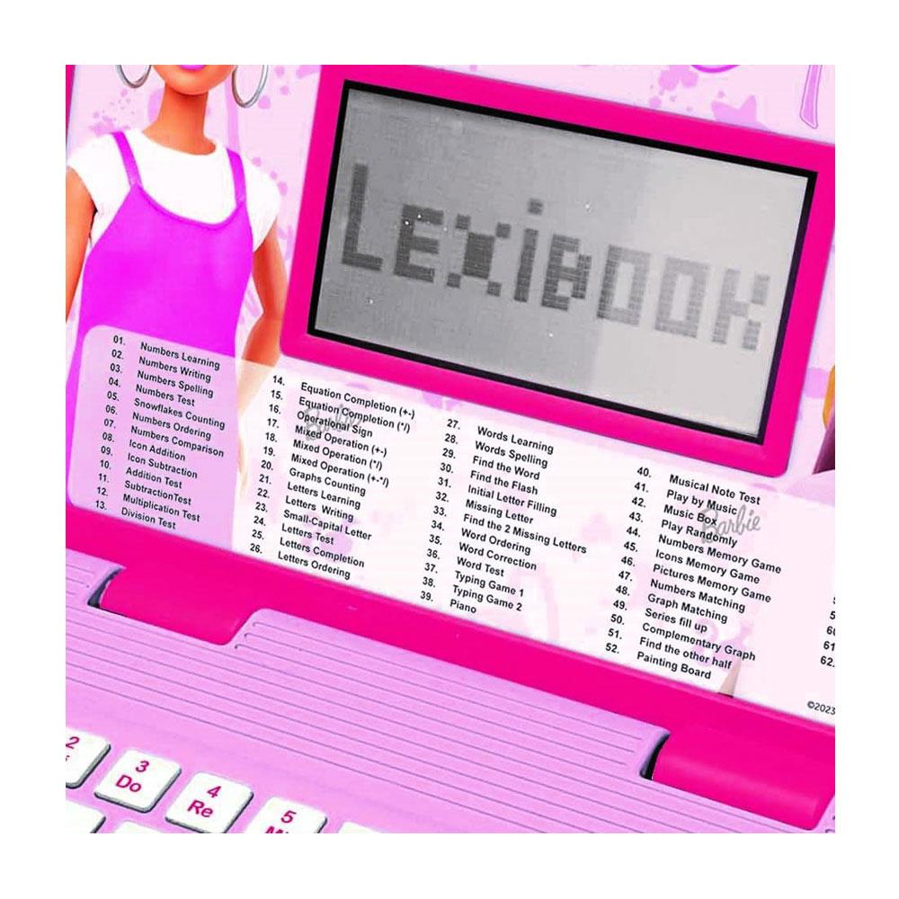 Lexibook Barbie Bilingual Educational Laptop With 124 Activites - Multicolour