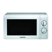 Daewoo Microwave Oven 20 Litres Stainless Steel Cavity 6 Power Levels 800W - White