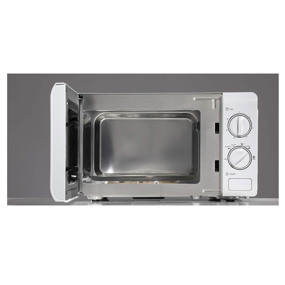 Daewoo Microwave Oven 20 Litres Stainless Steel Cavity 6 Power Levels 800W - White
